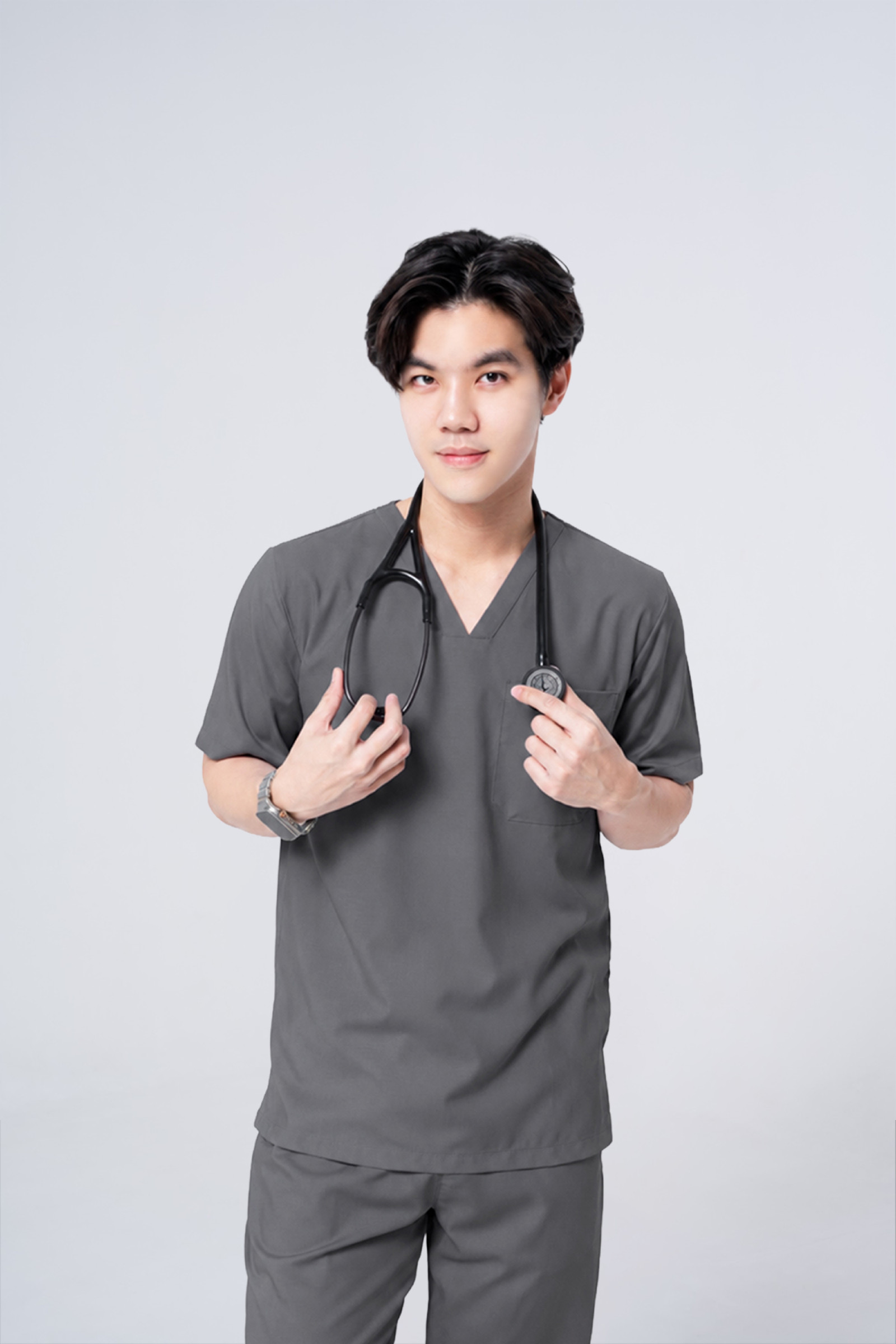 ชุดสครับ Cside New Classic - Steel Grey (ผู้ชาย)