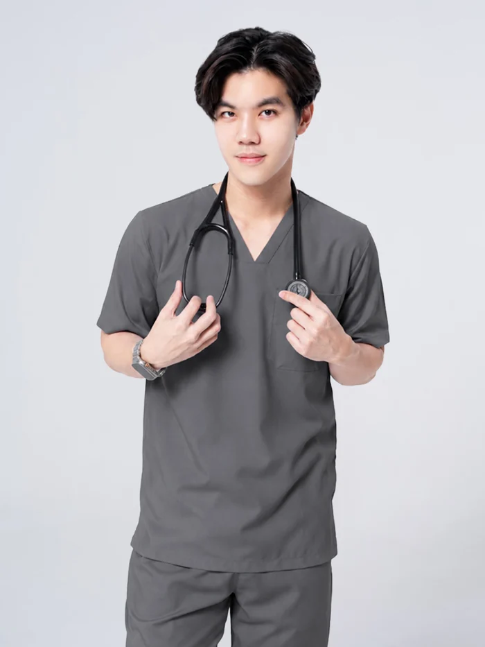 ชุดสครับ Cside Classic สี Steel Grey (ผู้ชาย)