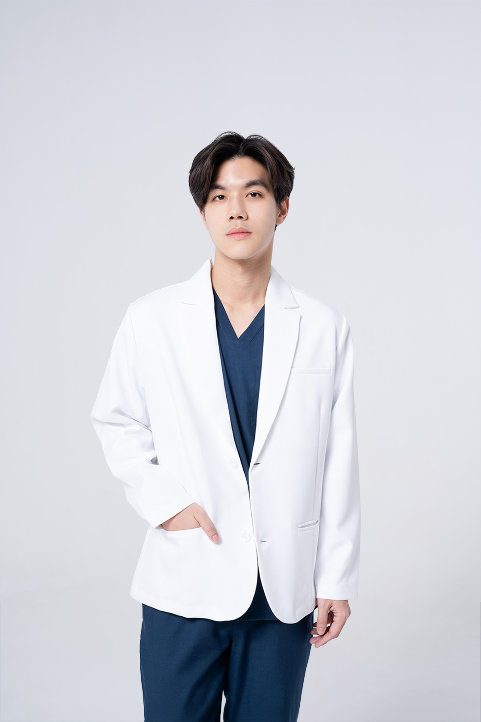 ชุดสครับ Cside Short Medical Gown (ผู้ชาย)