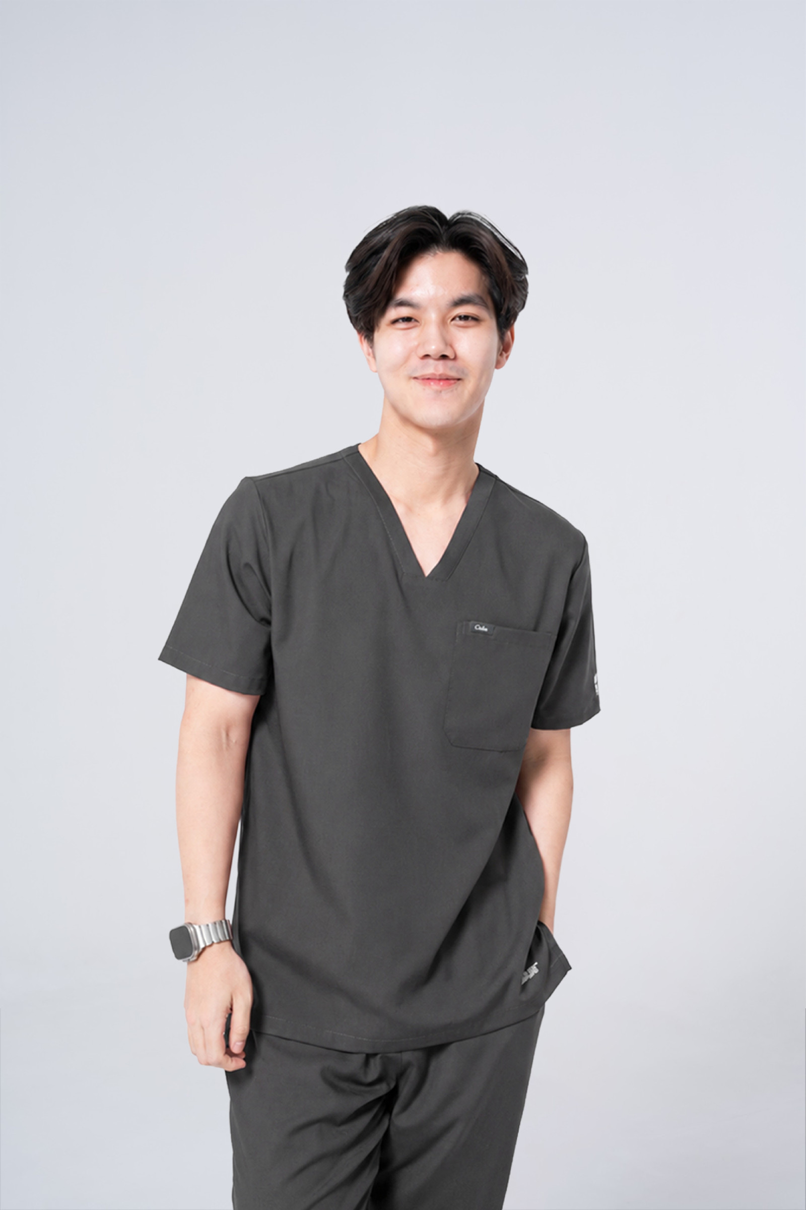ชุดสครับ Cside Classic Snoopy - Charcoal Grey (ผู้ชาย)