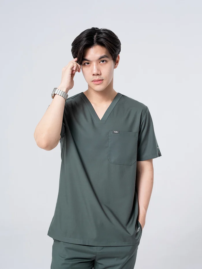 ชุดสครับ Cside Snoopy Classic สี Dark Forest (ผู้ชาย)