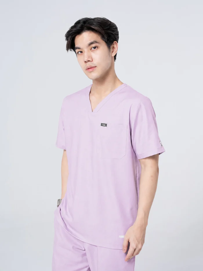ชุดสครับ Cside Snoopy Classic สี Dreamy Purple (ผู้ชาย)