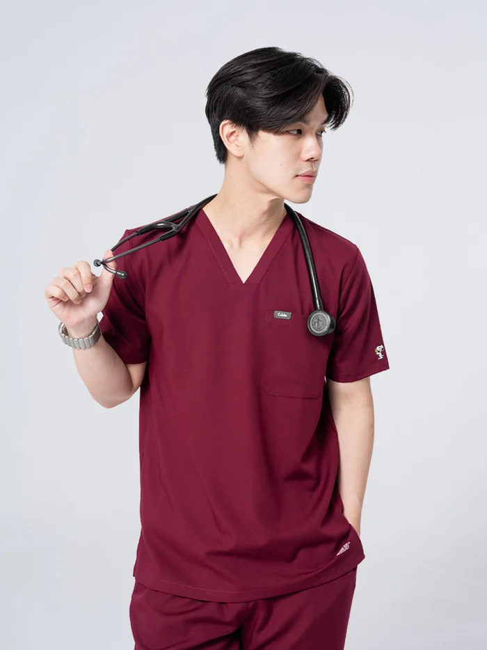 ชุดสครับ Cside Snoopy Classic สี Ruby Gem (ผู้ชาย)