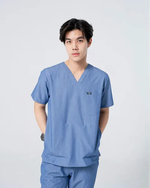 ชุดสครับ Cside Sustainable สี Denim (ผู้ชาย)