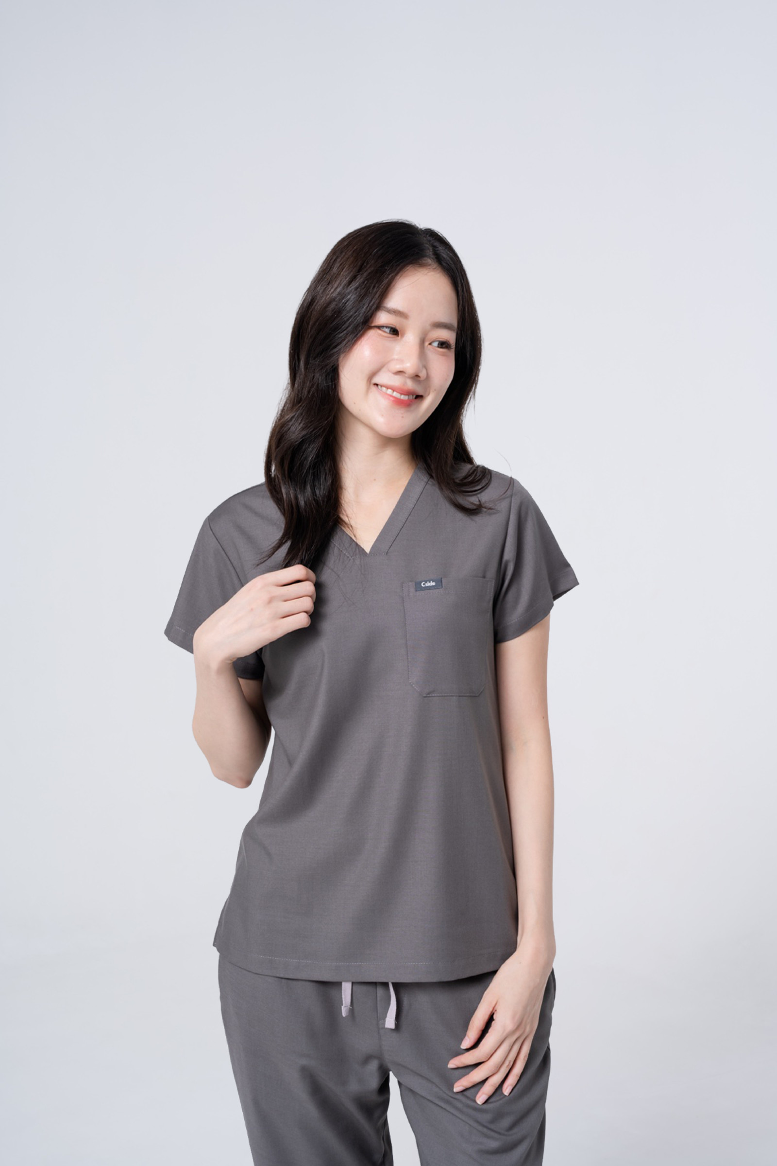 ชุดสครับ Cside New Classic - Steel Grey (ผู้หญิง)