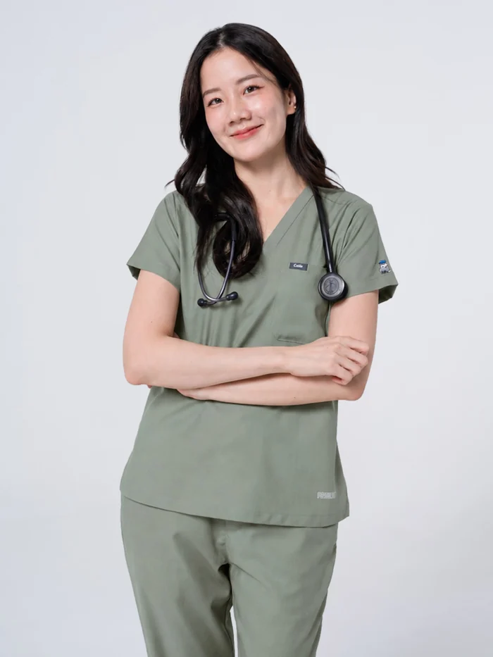 ชุดสครับ Cside Snoopy Classic สี Alpine Green (ผู้หญิง)