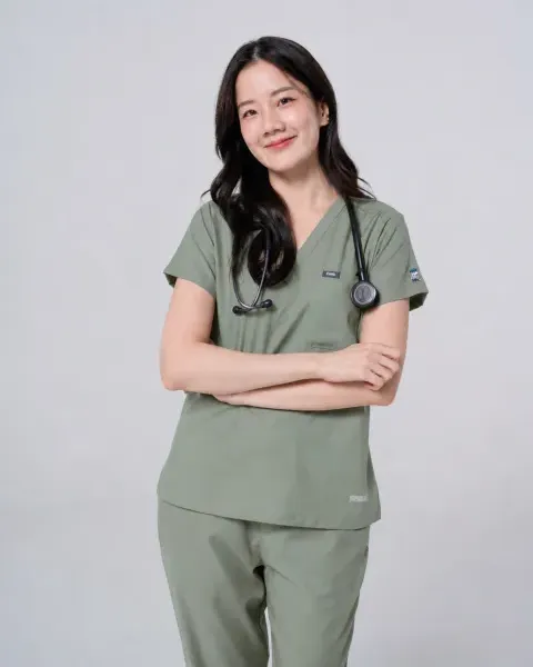 ชุดสครับ Cside Snoopy Classic สี Alpine Green (ผู้หญิง)