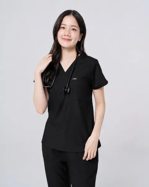 ชุดสครับ Cside Snoopy Classic สี Black Soul (ผู้หญิง)