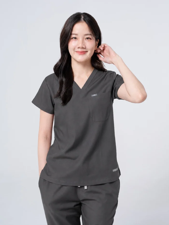 ชุดสครับ Cside Snoopy Classic สี Charcoal Grey (ผู้หญิง)