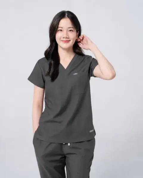 ชุดสครับ Cside Snoopy Classic สี Charcoal Grey (ผู้หญิง)