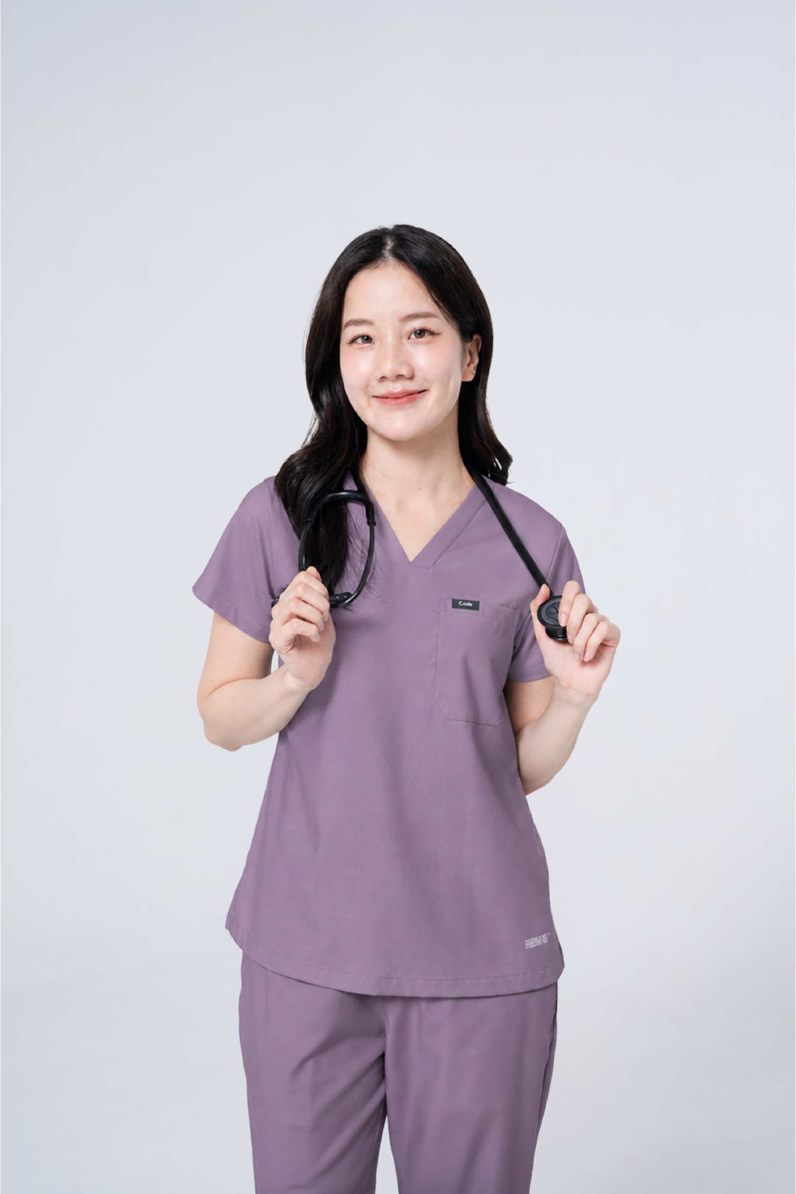 ชุดสครับ Cside Classic Snoopy - Lavender Grey (ผู้หญิง)