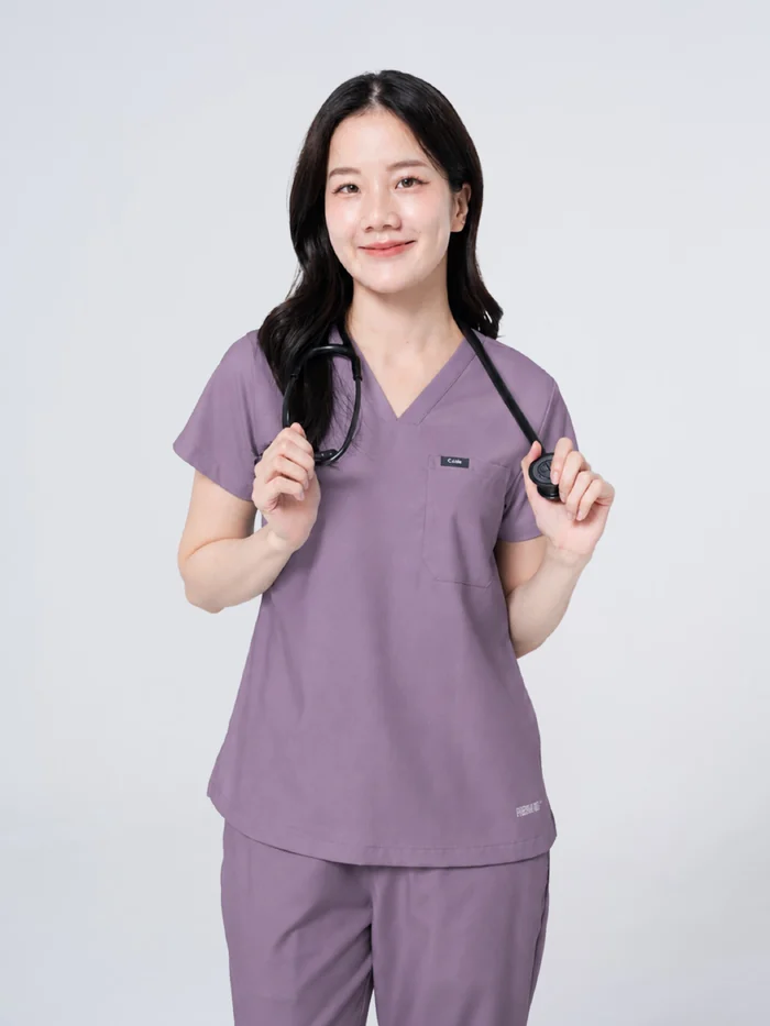 ชุดสครับ Cside Snoopy Classic สี Lavender Grey (ผู้หญิง)