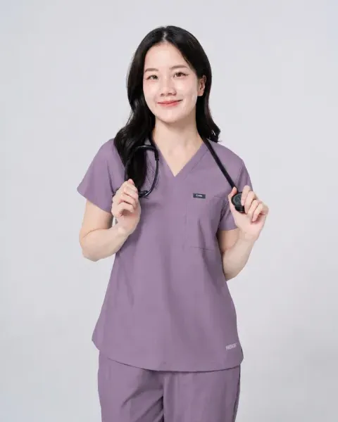ชุดสครับ Cside Snoopy Classic สี Lavender Grey (ผู้หญิง)