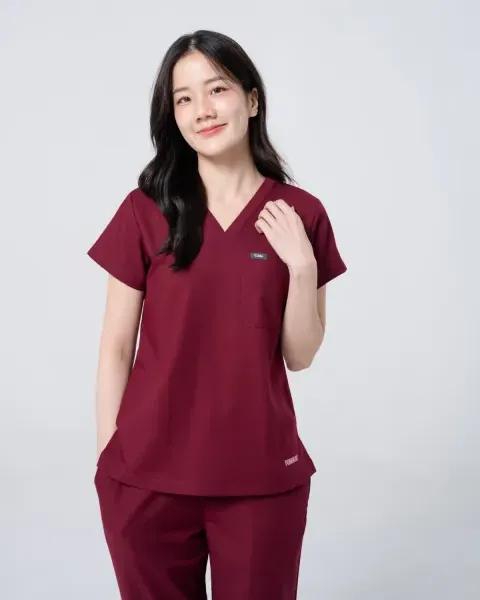 ชุดสครับ Cside Snoopy Classic สี Ruby Gem (ผู้หญิง)