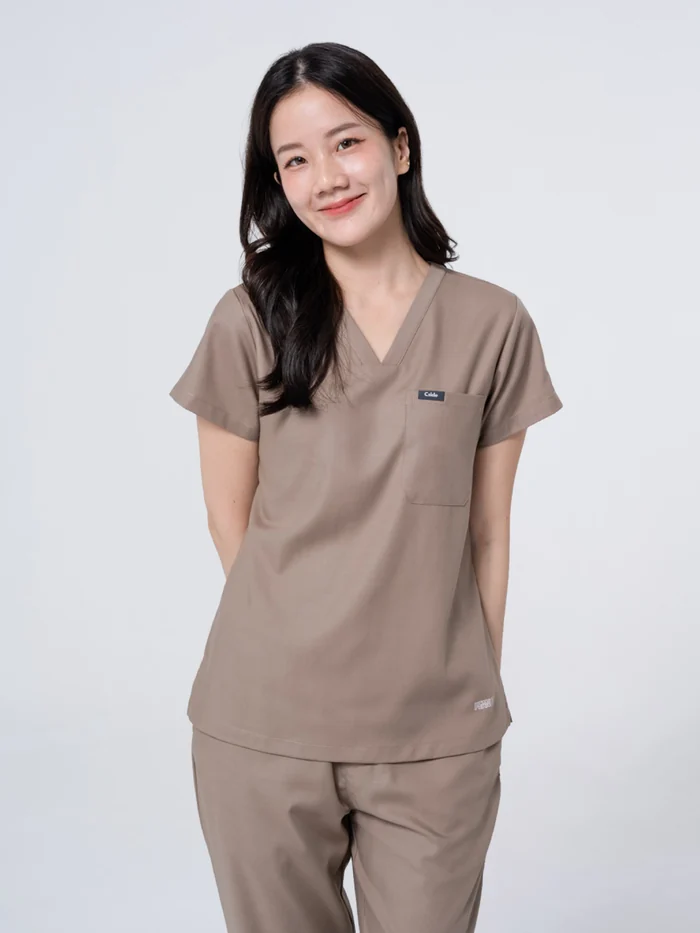 ชุดสครับ Cside Snoopy Classic สี Sandstone (ผู้หญิง)